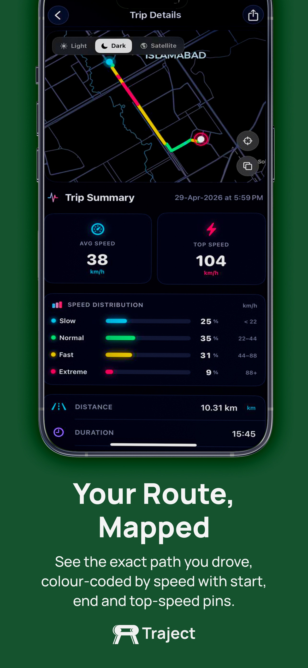 Traject 11 — Derived Studio app screenshot