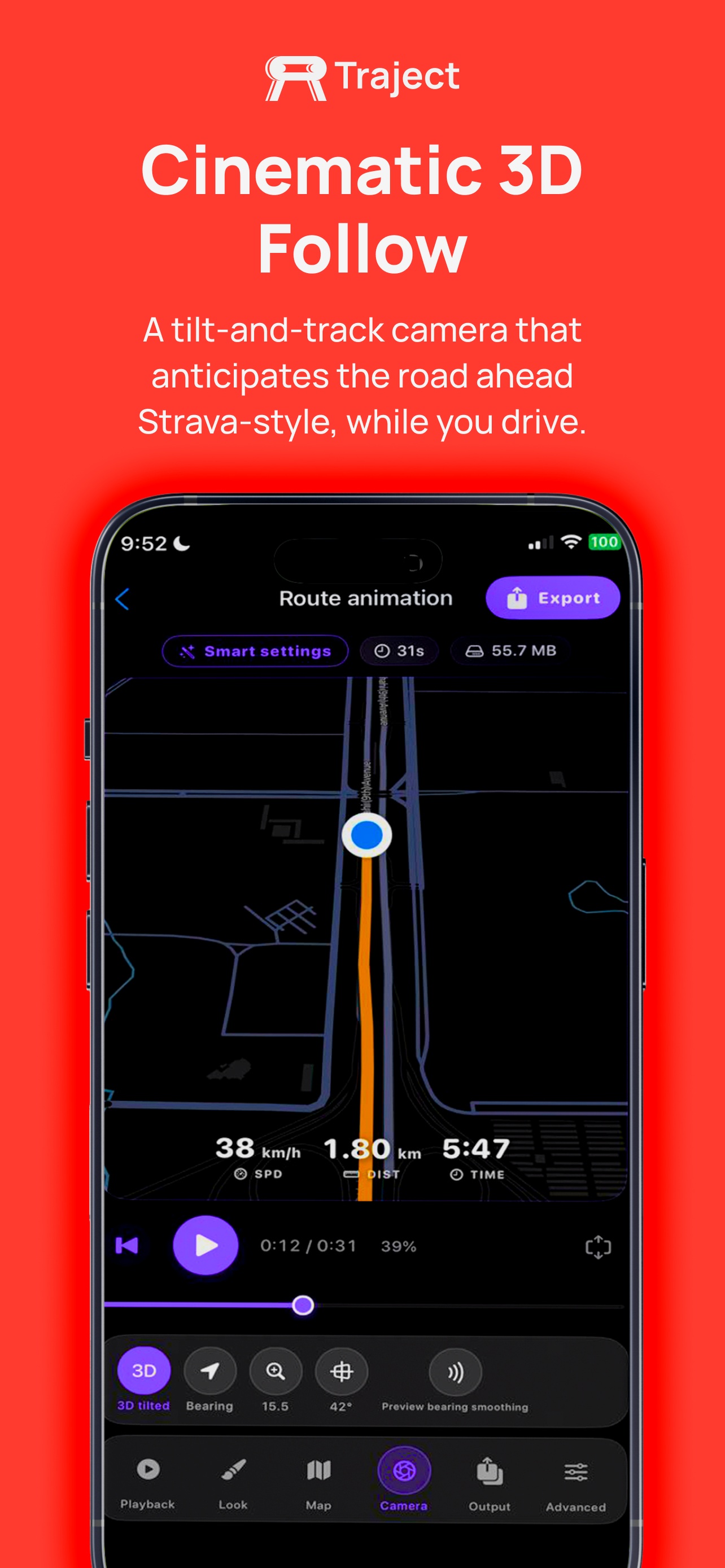 Traject 12 — Derived Studio app screenshot